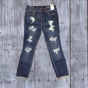Distressed, High-Rise & Super Skinny, Hollister Jeans